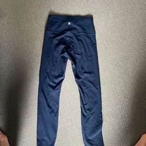 LULU LEMON NAVY LEGGINGS